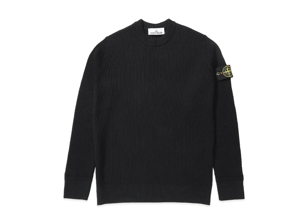 Stone Island 5100053 Full Rib RWS Wool "Black"