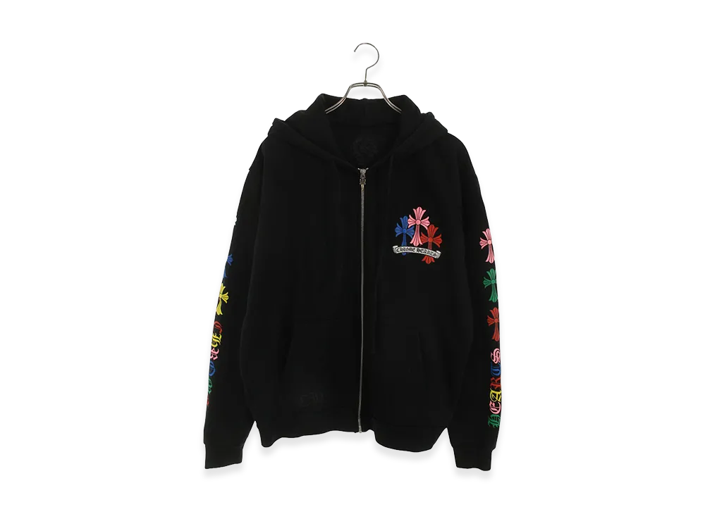 Chrome Hearts Multicolor Zip Hoodie "Black"
