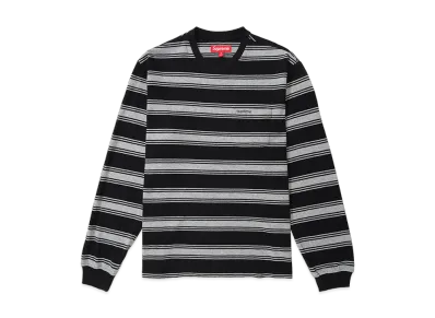 Supreme Stripe Pocket L/S Top "Black"