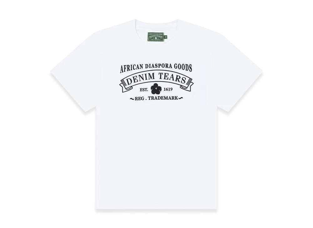 DENIM TEARS Thomas / Orito RBG Print Tee "White"