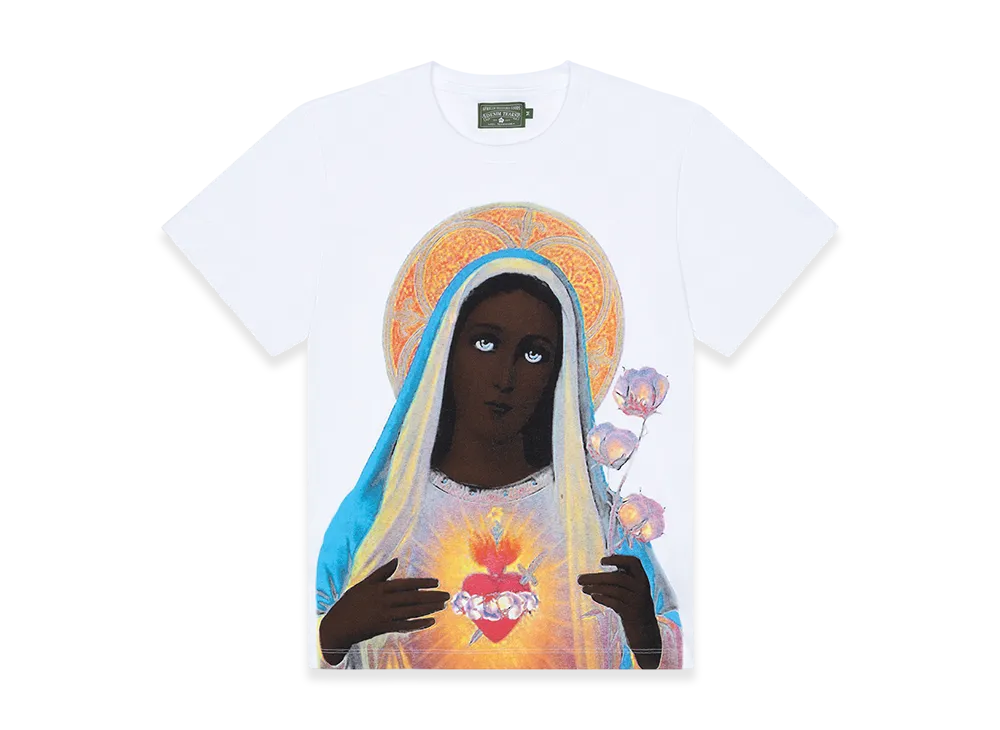 DENIM TEARS Black Madonna Tee "White"