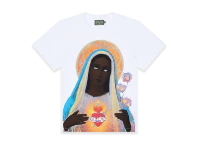 DENIM TEARS Black Madonna Tee "White"