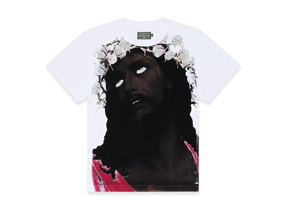 DENIM TEARS Crown Made Of Cotton Tee "White"