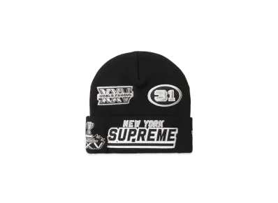 Supreme x New Era Football Beanie "Black"