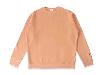 RHC Ron Herman x Champion French Terry R Logo Sweat Pullover "Orange"
