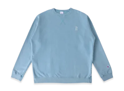 RHC Ron Herman x Champion French Terry R Logo Sweat Pullover "Blue"