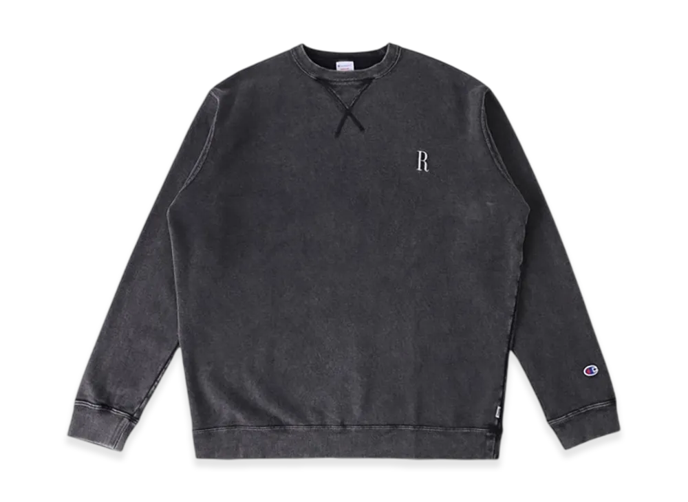 RHC Ron Herman x Champion French Terry R Logo Sweat Pullover "Charcoal Gray"