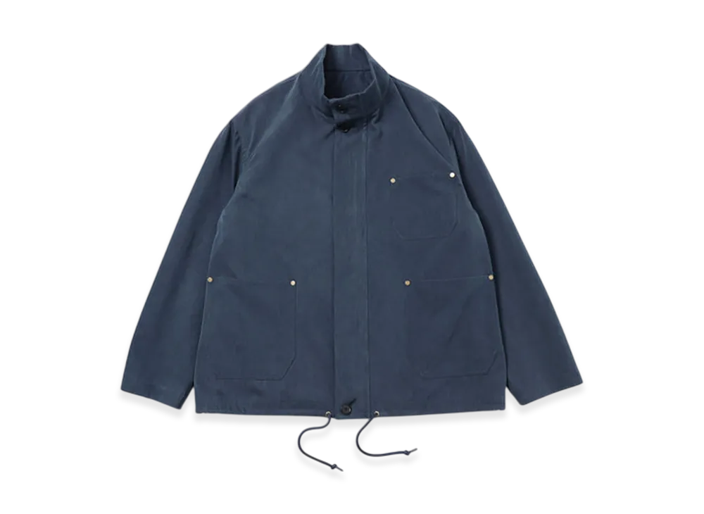 A.PRESSE Cotton Silk Yacht Jacket "Navy"