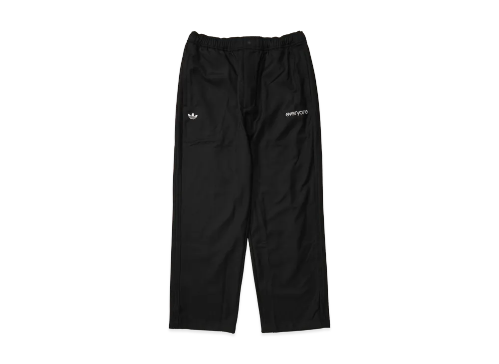 TRACK PANT EVERYONE ブラック everyone nylon silk track pants (BLACK) | everyone