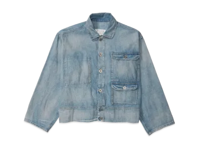 Maison Margiela Men's Denim Caban Jacket "Light Blue"