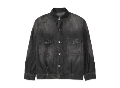 Maison Margiela Men's Distressed Denim Jacket "Black"