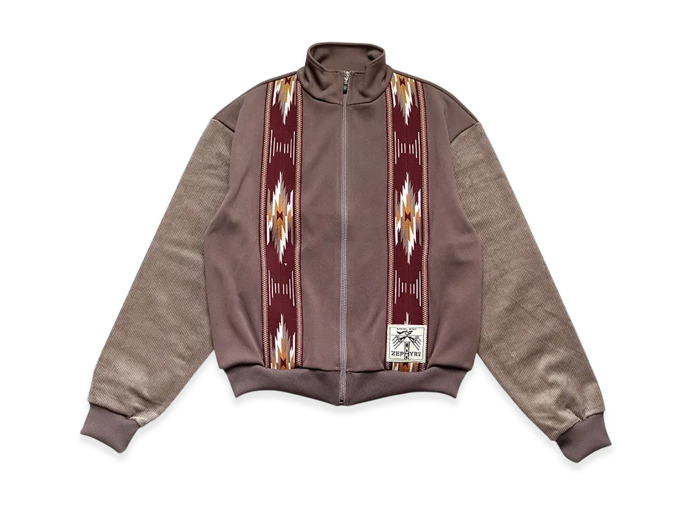 KAPITAL Smooth Jersey KOCHI & ZEPHYR Track JKT "Light Brown"