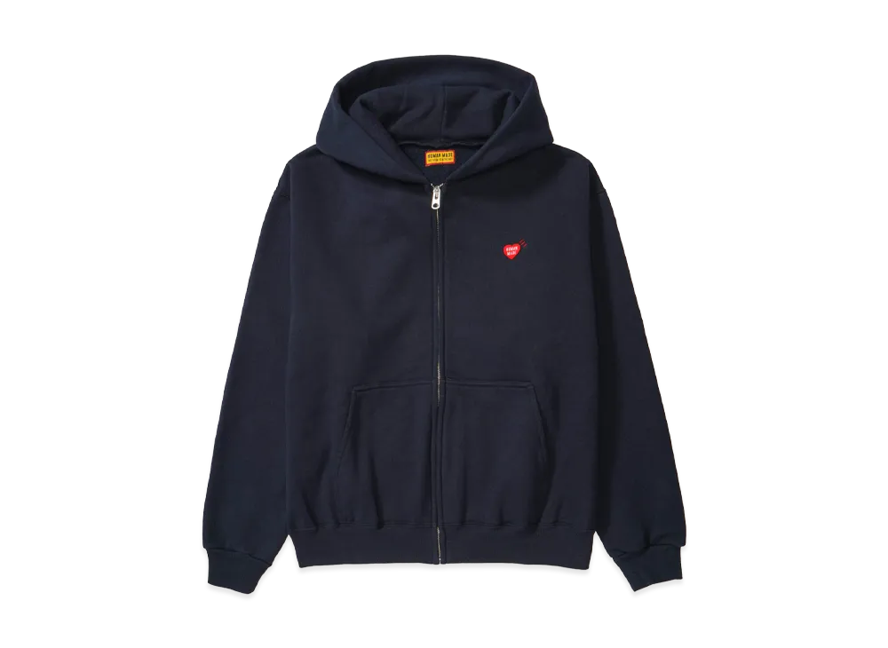 HUMAN MADE Classic Zip-Up Sweat Hoodie "Navy"