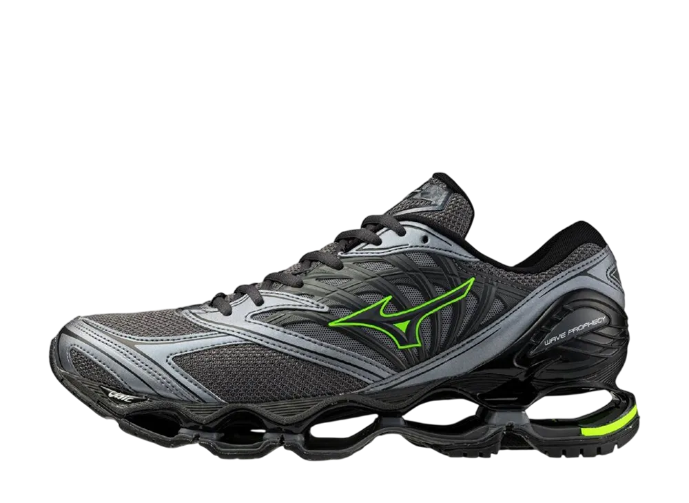 ミズノ ウェーブプロフェシー LS "グレーブルー/イエロー/メタリックグレー"