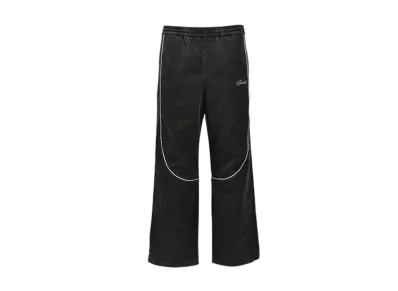 BREATH Script Logo Piping Corduroy Track Pants "Black"