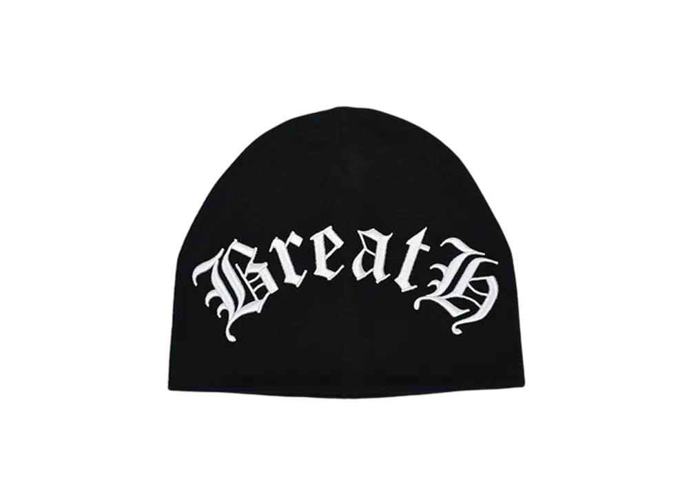 BREATH Old English Logo Skull Cap "Black"