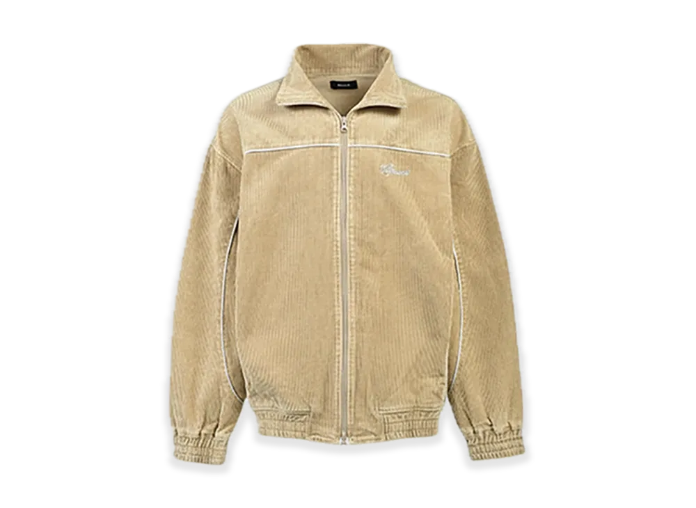 BREATH Script Logo Piping Corduroy Track Jacket "Beige"