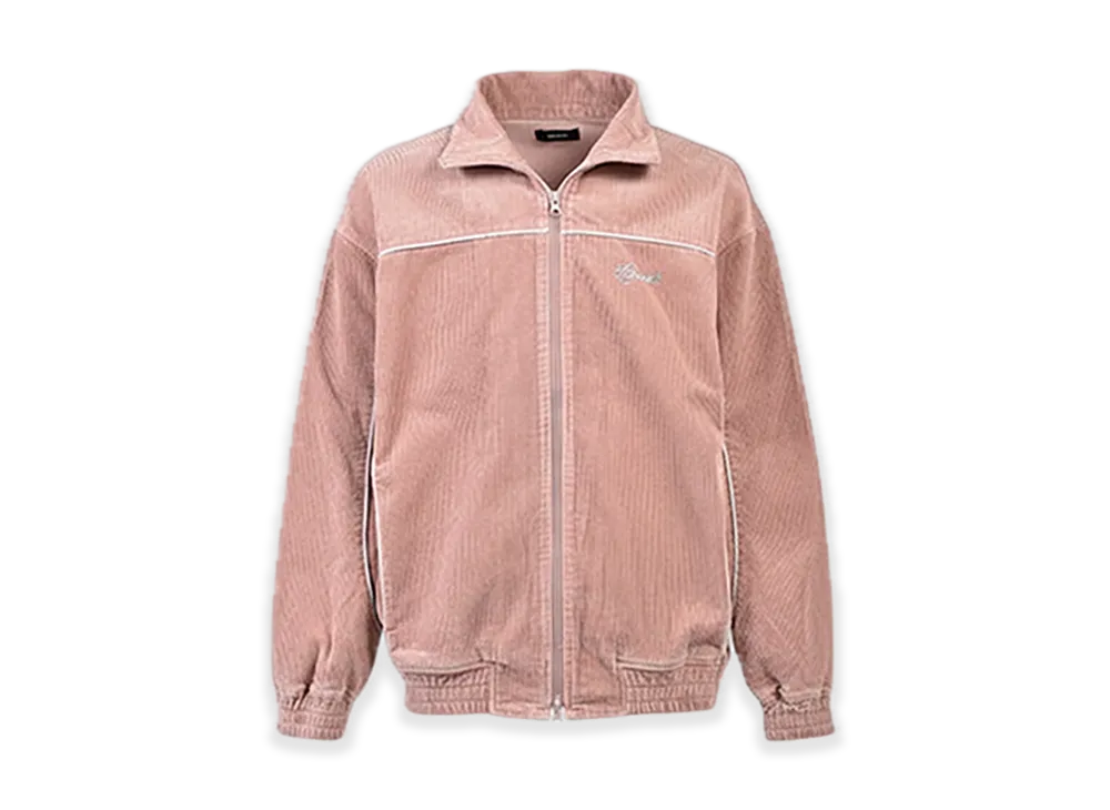BREATH Script Logo Piping Corduroy Track Jacket "Pink"