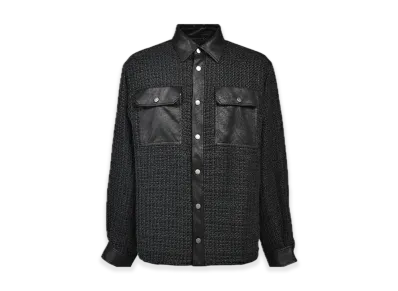 BREATH New Rich Tweed Check Shirt "Black"