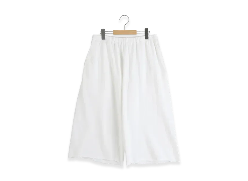 COMOLI LW Cotton French Terry Shorts "White"