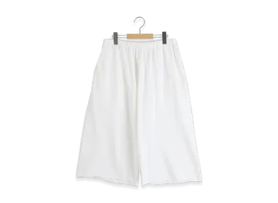 COMOLI LW Cotton French Terry Shorts "White"