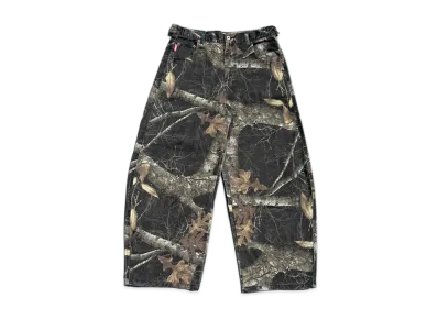 9090 King Logo Assort Ballon Buggy Pants "Black Real Tree"