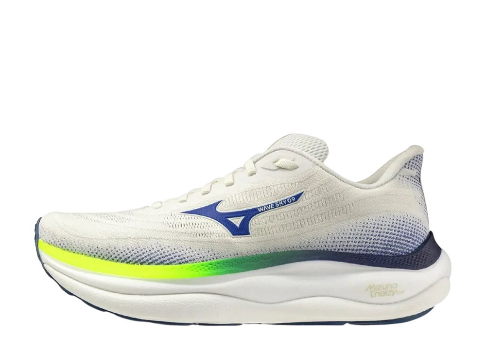 Mizuno Wave Sky 9 "White/Blue/Yellow"