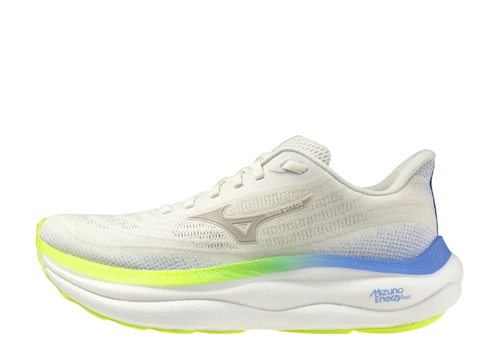 Mizuno Women's Wave Sky 9 "Off White/Blue/Yellow"