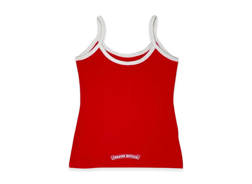 CHROME HEARTS ホースシュー ロゴ タンクトップキャミソール RED CHROME HEARTS ホースシュー ロゴ タンクトップキャミソール RED