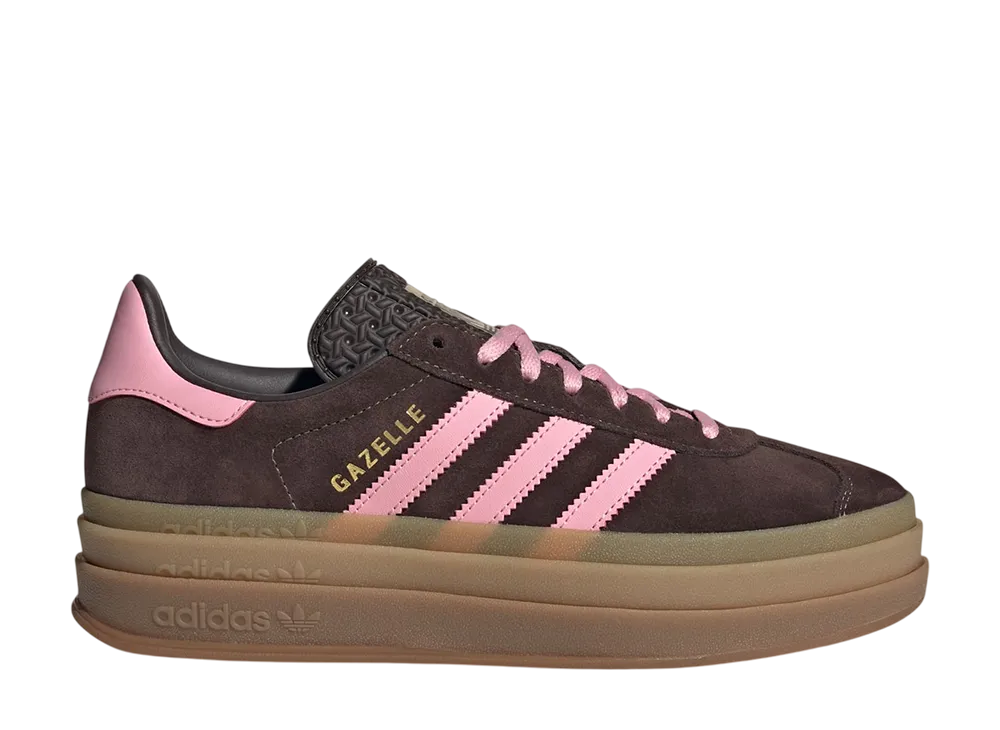 アディダス ウィメンズ ガゼル ボールド "オーロラコーヒー/ライトピンク/ゴールドメタリック"