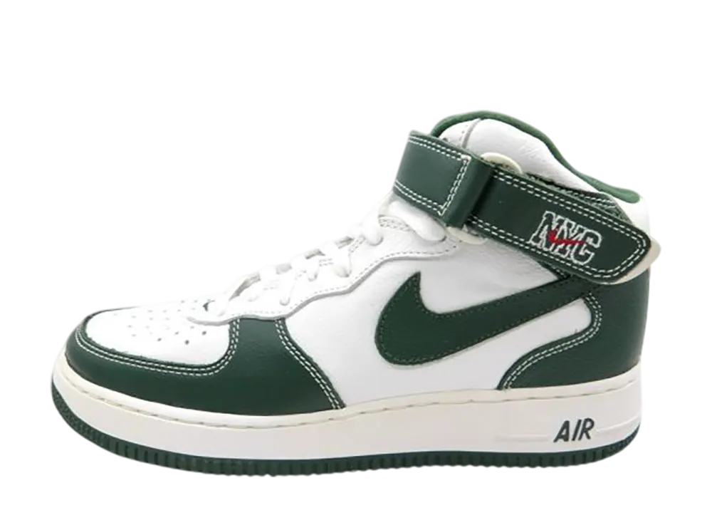 ナイキ エアフォース1 ミッド "ホワイト/ディープフォレスト"