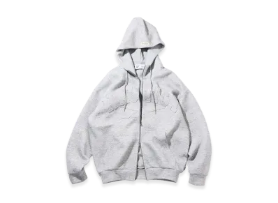 Reebok x NAUTICA Arch Logo Cardboard Knit Zip-Up Sweatshirt Hoodie "Chacoal Grey"
