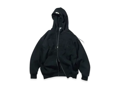 Reebok x NAUTICA Arch Logo Cardboard Knit Zip-Up Sweatshirt Hoodie "Black"