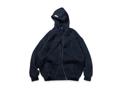 Reebok x NAUTICA Arch Logo Cardboard Knit Zip-Up Sweatshirt Hoodie "Navy"