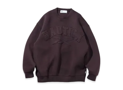 Reebok x NAUTICA Arch Logo Cardboard Knit Crewneck Sweatshirt "Brown"