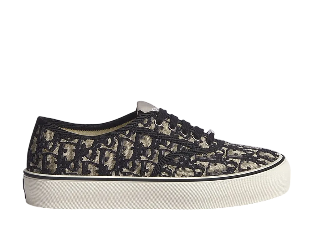 ディオール ウィメンズ ソルトウィンド スニーカー ディオール オブリーク エンブロイダリー コットン "ブルー"