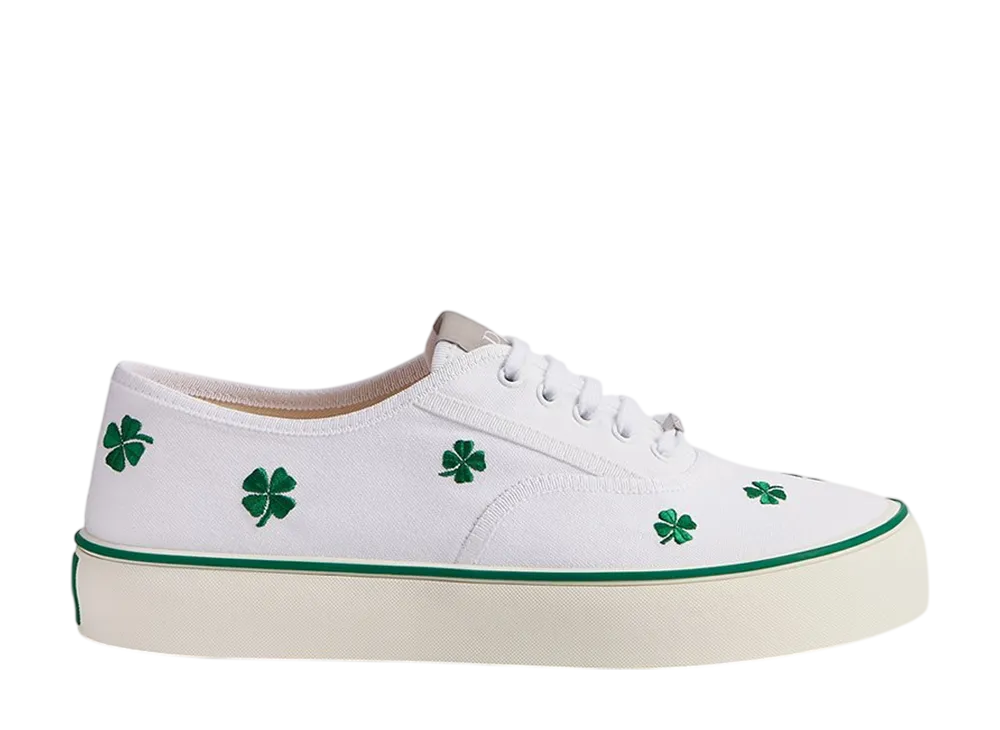 ディオール  ソルトウィンド スニーカー クローバー エンブロイダリー コットン "ホワイト"