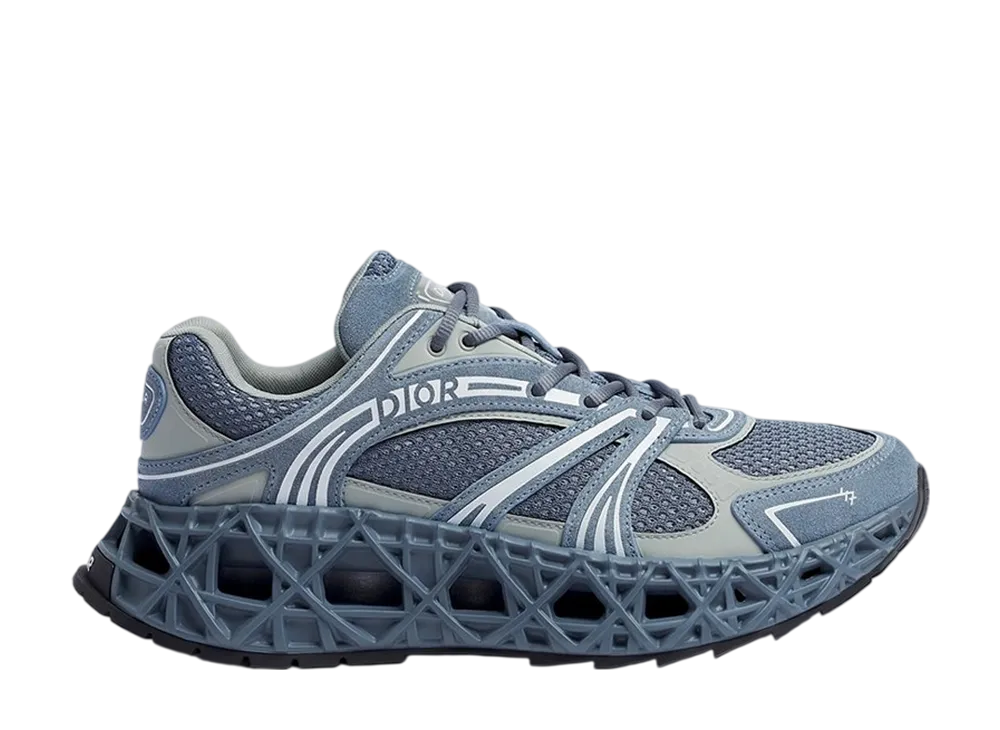ディオール B35 NXXT スニーカー スエード テクニカル ファブリック & テクニカル メッシュ "ブルー/グレー"