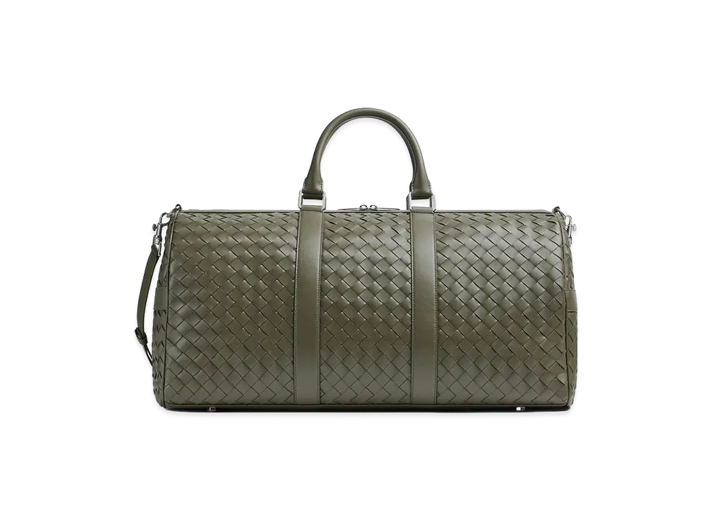 Bottega Veneta Intrecciato Cabin Duffle "Crocodile"