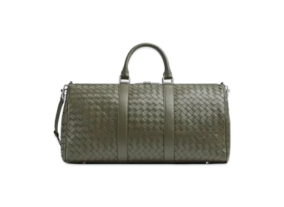 Bottega Veneta Intrecciato Cabin Duffle "Crocodile"
