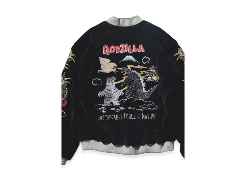 BEAMS JAPAN x TAILOR TOYO Godzilla Souvenir Jacket Skajan BEAMS JAPAN x TAILOR TOYO Godzilla Souvenir Jacket Skajan