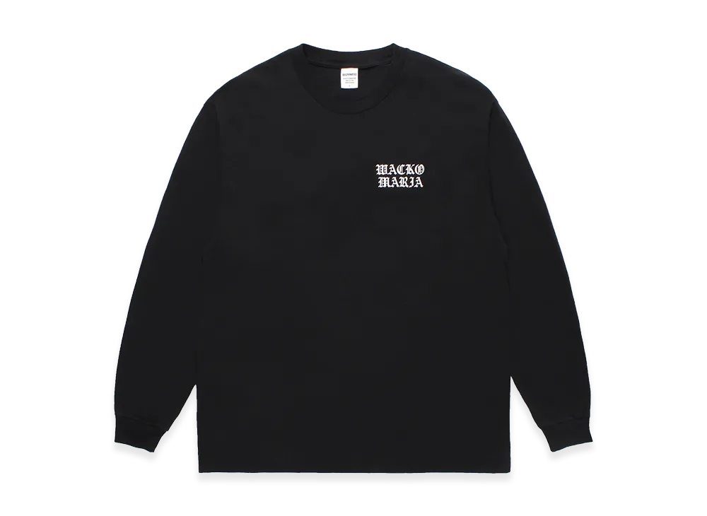 WACKO MARIA Washed Heavy Weight Long Sleeve T-Shirt "Black"