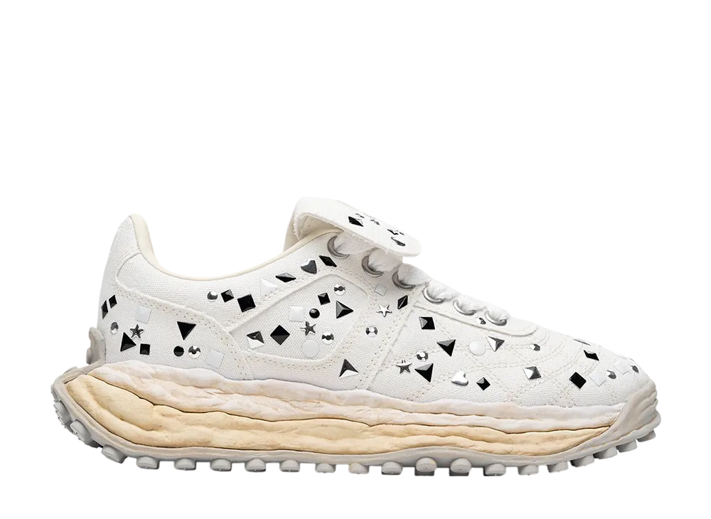 メゾンミハラヤスヒロ スコット オリジナルソール エンブリッシュド キャンバスローカットスニーカー "ホワイト" (A16FW709)