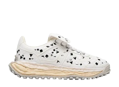 Maison MIHARA YASUHIRO SCOTT OG Sole Embellished Canvas Low-top Sneaker "White"