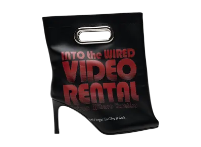 Maison MIHARA YASUHIRO Women's Shopping Bag Motif Pin Heel Boots "Black"