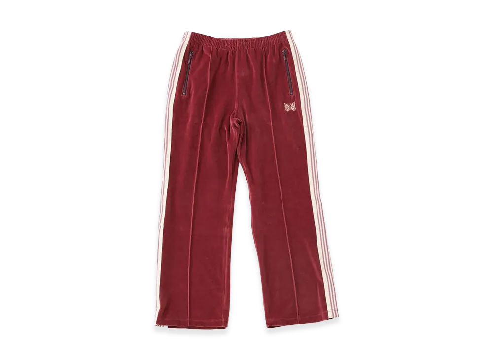 NEEDLES x JOURNAL STANDARD C/PE Velour Track Pant "Bordeaux"