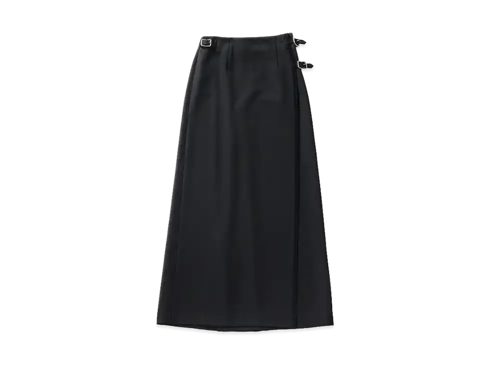 COMOLI Women's Black Scottish Skirt "Black"