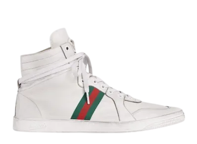 GUCCI Stretch High-top Sneaker "White"