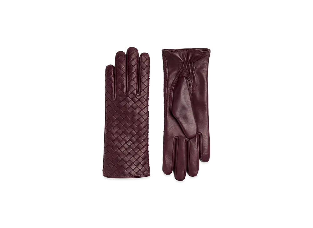 Bottega Veneta Intrecciato Leather Gloves "Jam"