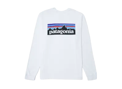 patagonia Men's LongSleeve P-6Logo Responsibility "White"